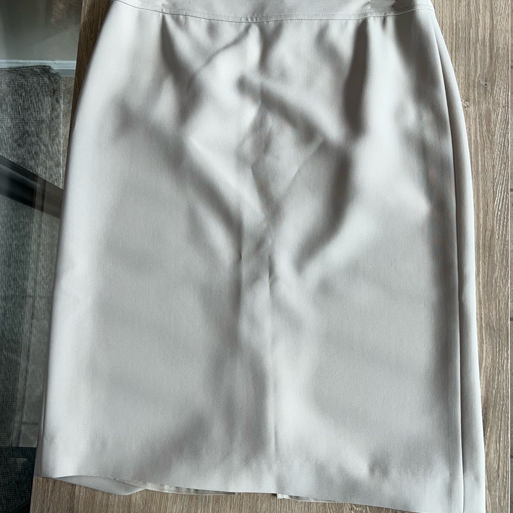 Ann Taylor Classic Cream Pencil Skirt
